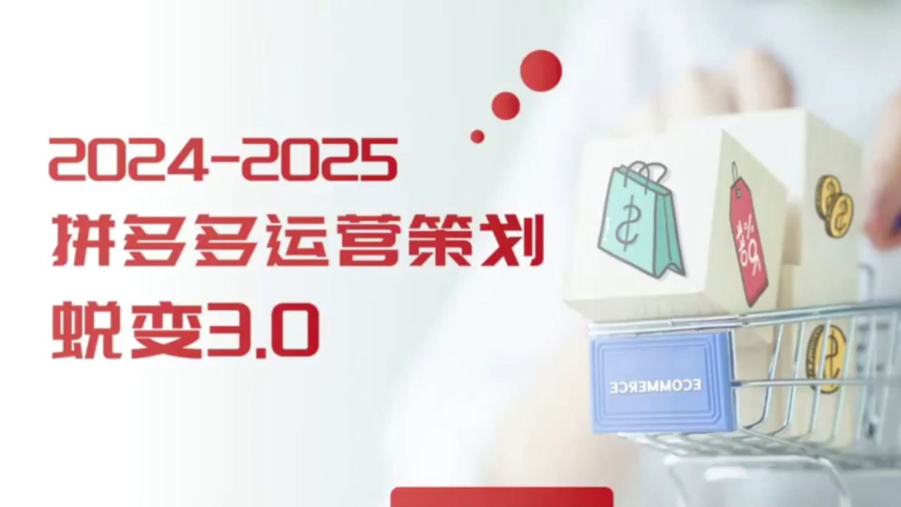 2024拼多多运营策略蜕变3.0插图 2024拼多多运营策略蜕变3.0