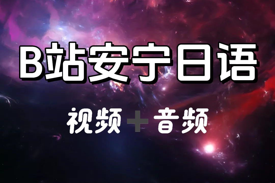 B站安宁日语:0-N1高级班(视频版+音频版)完整插图 B站安宁日语:0-N1高级班(视频版+音频版)完整