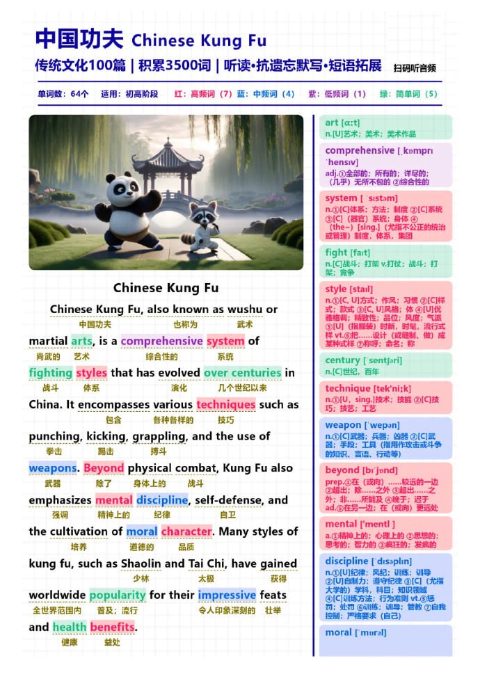 中国传统文化英语阅读100篇(MP3+PDF)插图 中国传统文化英语阅读100篇(MP3+PDF)