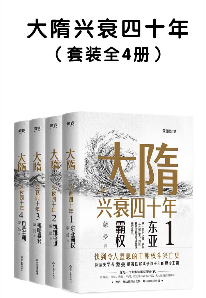大隋兴衰四十年(全4册)插图 大隋兴衰四十年(全4册)