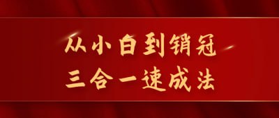 从小白到销冠三合一速成法插图 从小白到销冠三合一速成法