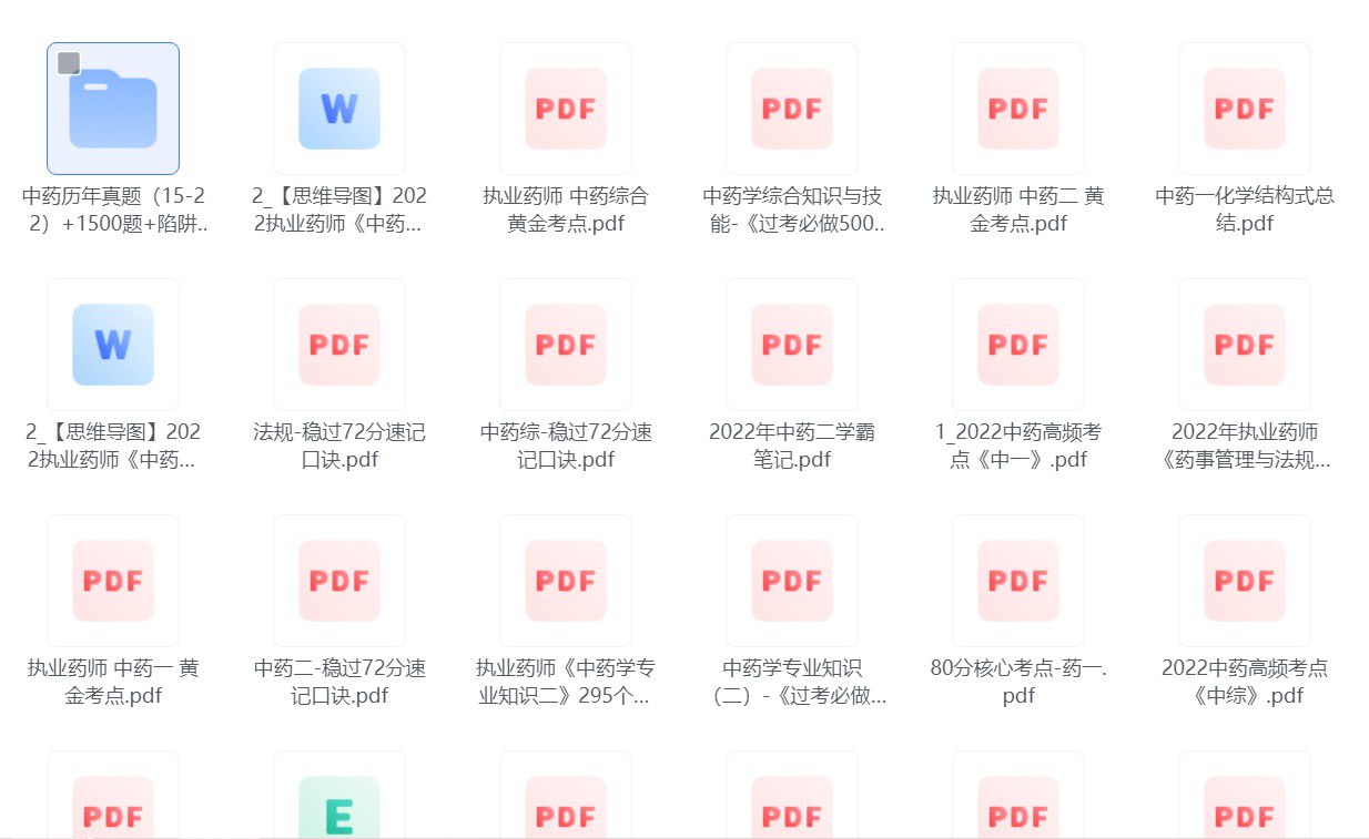 执业药师课程合集 中药+西药+真题+考点+总结+教程插图 执业药师课程合集 中药+西药+真题+考点+总结+教程