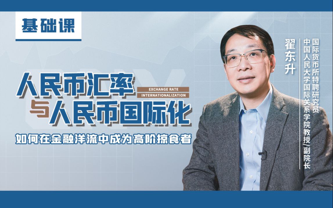 B站 – 翟东升:人民币汇率与人民币国际化插图 B站 - 翟东升:人民币汇率与人民币国际化