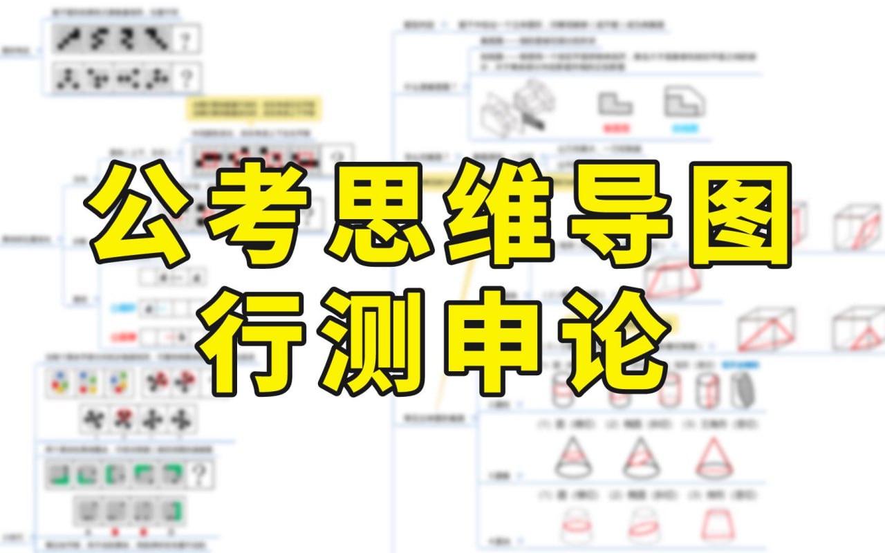 行测申论思维导图集锦插图 行测申论思维导图集锦