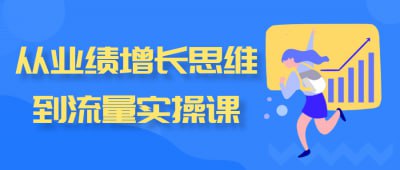 从业绩增长思维到流量实操课插图 从业绩增长思维到流量实操课