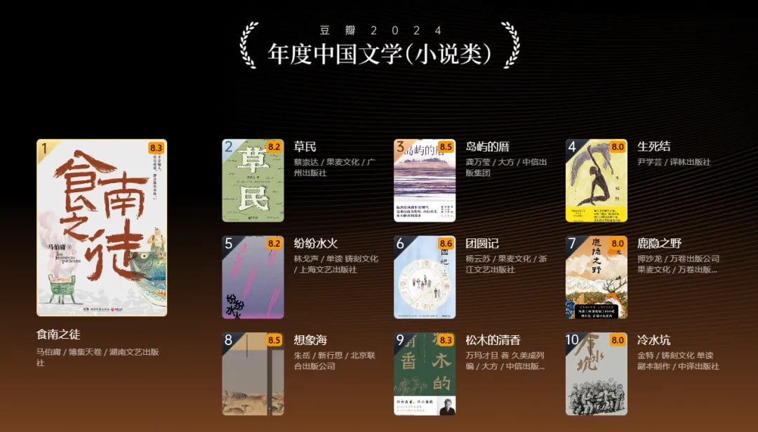 2024年度中国文学(小说类)插图 2024年度中国文学(小说类)