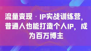 流量变现·IP实战训练营插图 流量变现·IP实战训练营