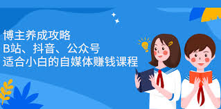 博主养成攻略(B站、抖音、公众号),适合小白的自媒体赚钱课程插图 博主养成攻略(B站、抖音、公众号),适合小白的自媒体赚钱课程
