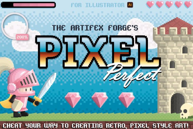 【AI】Illustrator复古8Bit像素化经典图形游戏杂志海报排版AI笔刷图案纹理矢量设计插图 【AI】Illustrator复古8Bit像素化经典图形游戏杂志海报排版AI笔刷图案纹理矢量设计