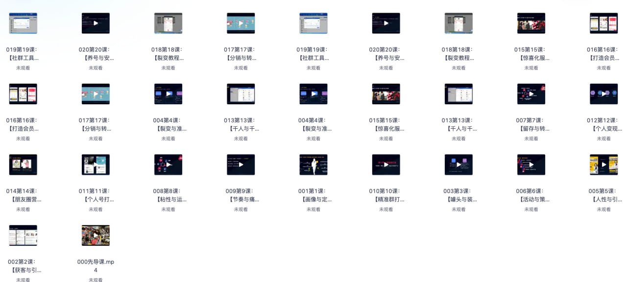 《20节社群赚钱全攻略》【完结】【MP42.8GB】插图 《20节社群赚钱全攻略》【完结】【MP42.8GB】