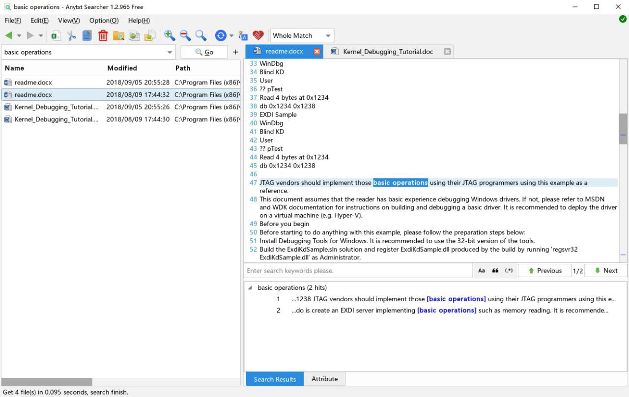 AnyTXT Searcher – 桌面文档全文搜索工具插图 AnyTXT Searcher - 桌面文档全文搜索工具