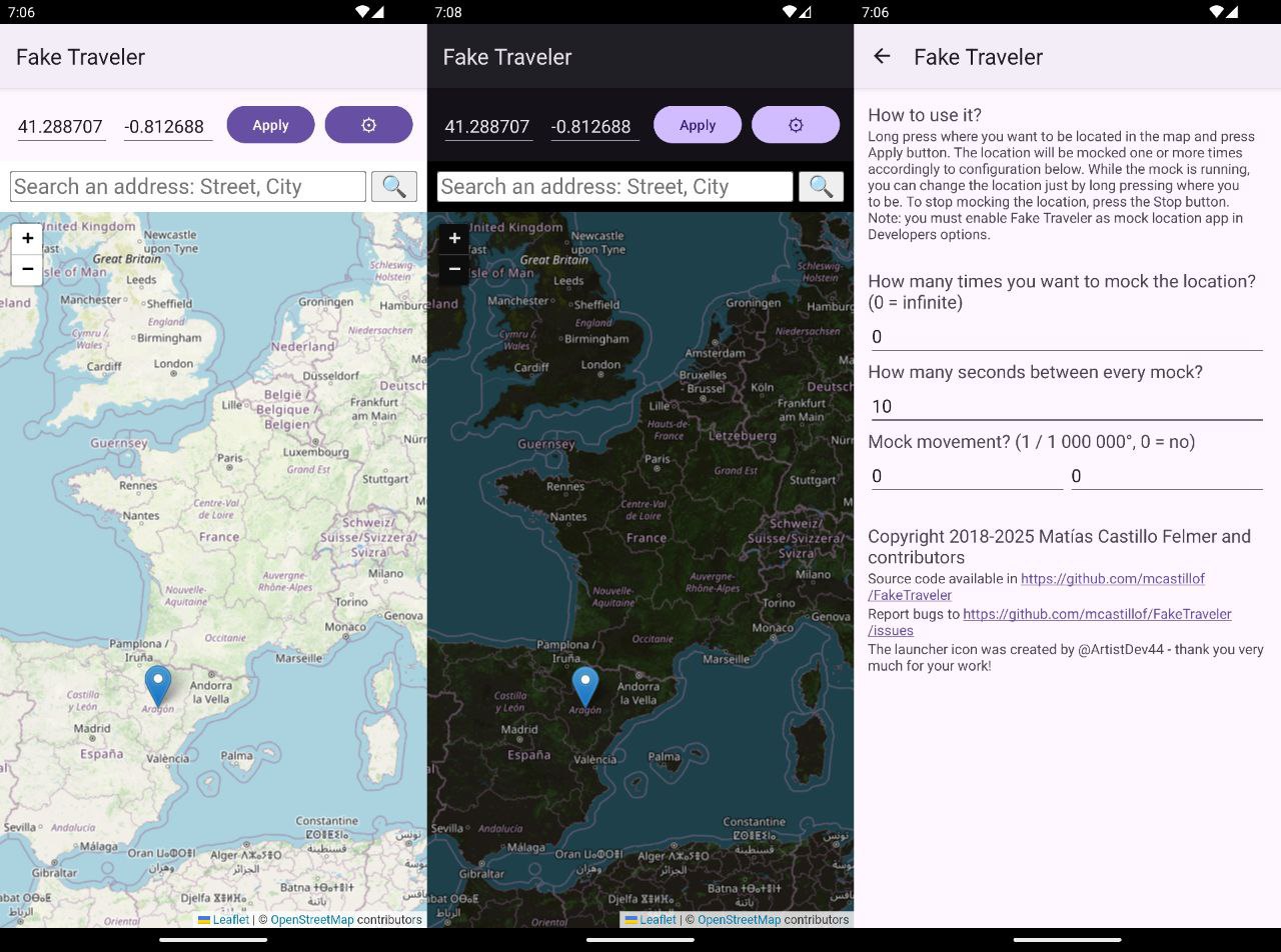 FakeTraveler – 无需 Root 的 Android 虚拟定位工具插图 FakeTraveler - 无需 Root 的 Android 虚拟定位工具