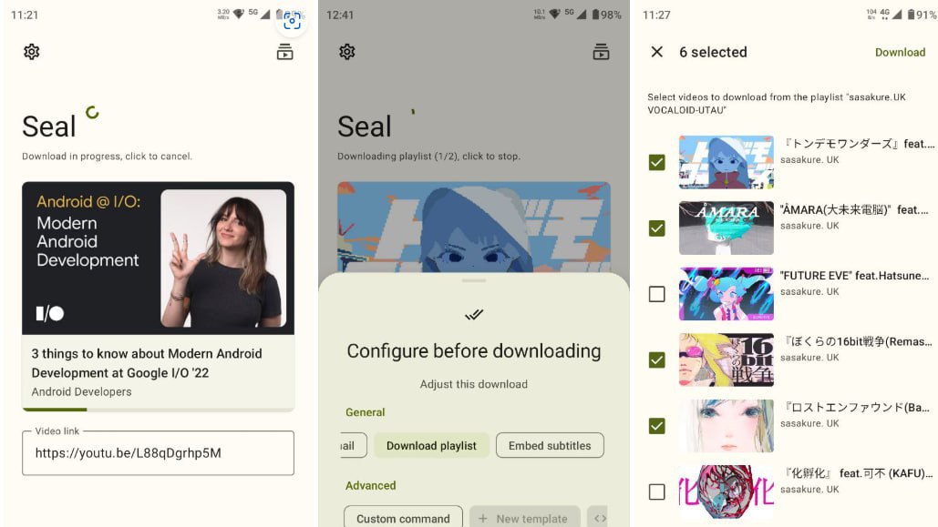 Seal – 一个简单的 Android 视频音频下载器插图 Seal - 一个简单的 Android 视频音频下载器