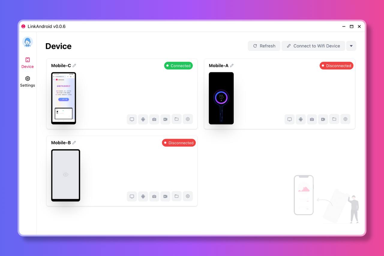 LinkAndroid – 手机连接助手插图 LinkAndroid - 手机连接助手