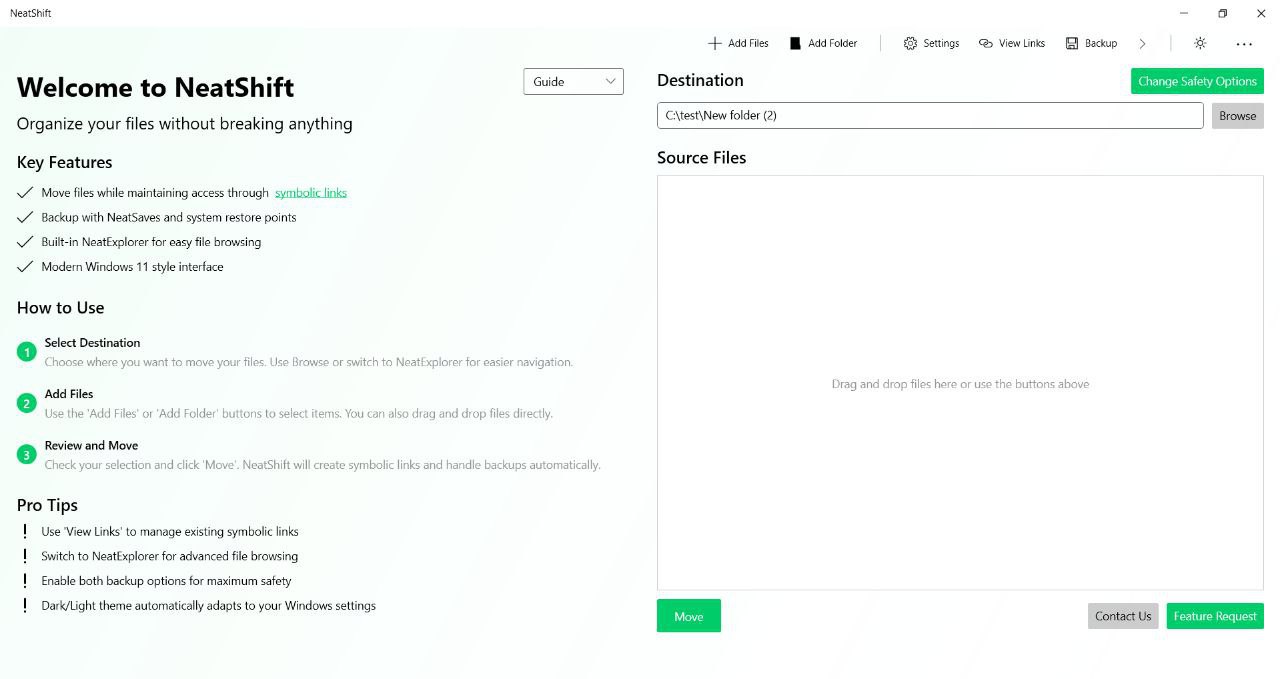 NeatShift – Windows 文件迁移整理工具插图 NeatShift - Windows 文件迁移整理工具
