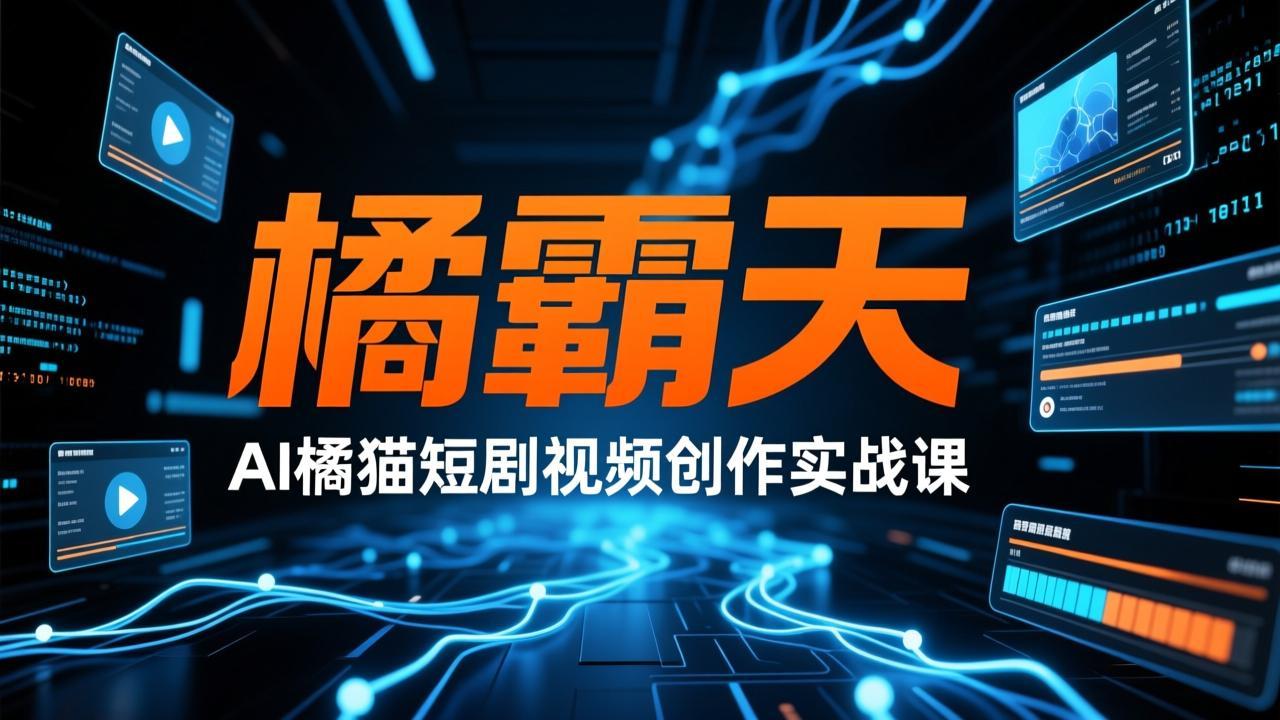 橘霸天·AI橘猫短剧视频创作实战课