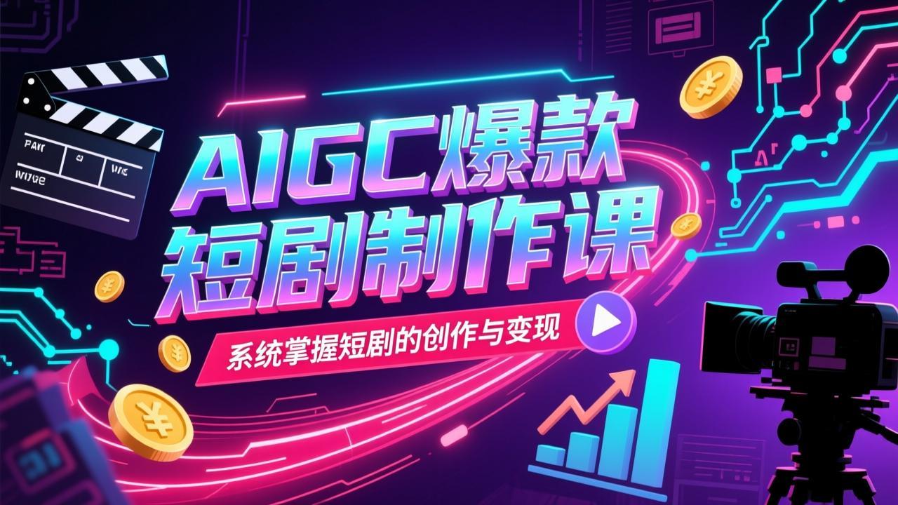 AIGC爆款短剧制作课,系统掌握短剧的创作与变现插图 AIGC爆款短剧制作课,系统掌握短剧的创作与变现
