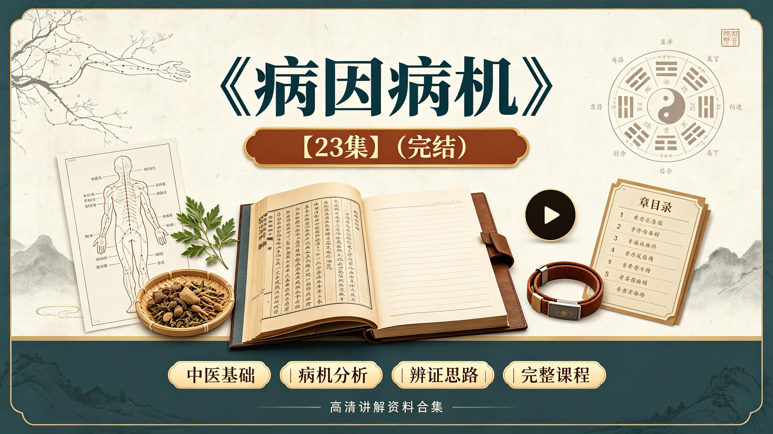中医课程《病因病机》【23集】(完结)