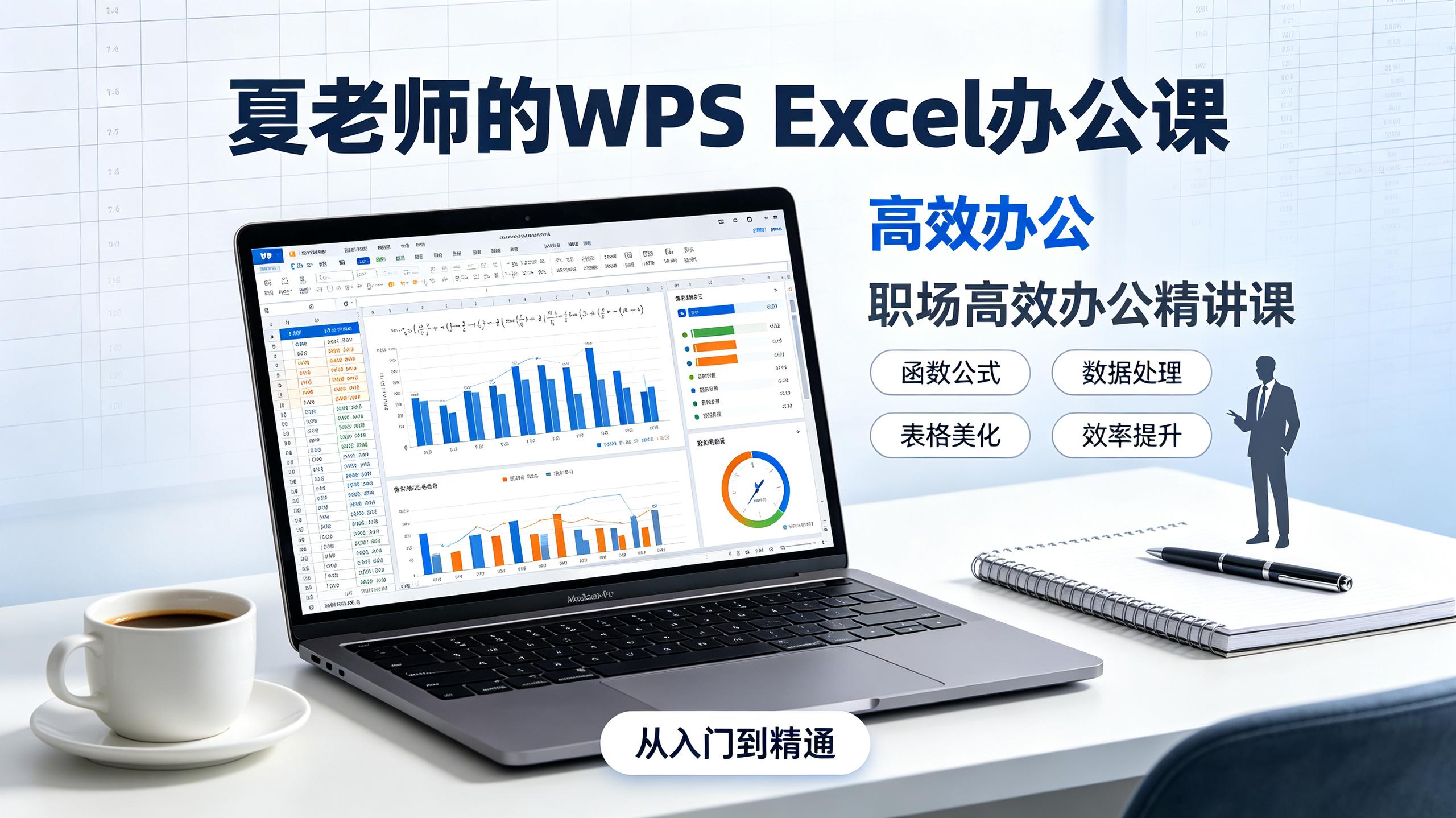 夏老师的WPS Excel办公课｜职场高效办公精讲课｜实操案例全覆盖