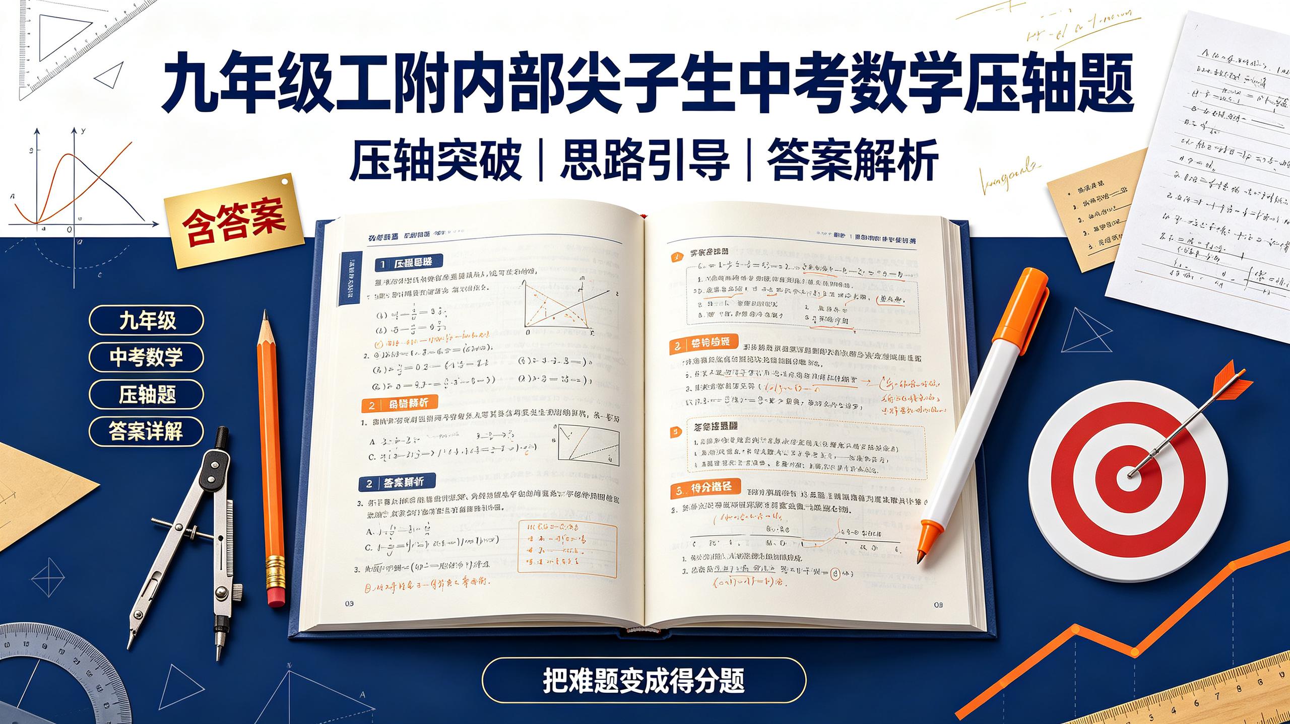 【九年级】工附内部尖子生中考数学压轴题含答案插图 【九年级】工附内部尖子生中考数学压轴题含答案