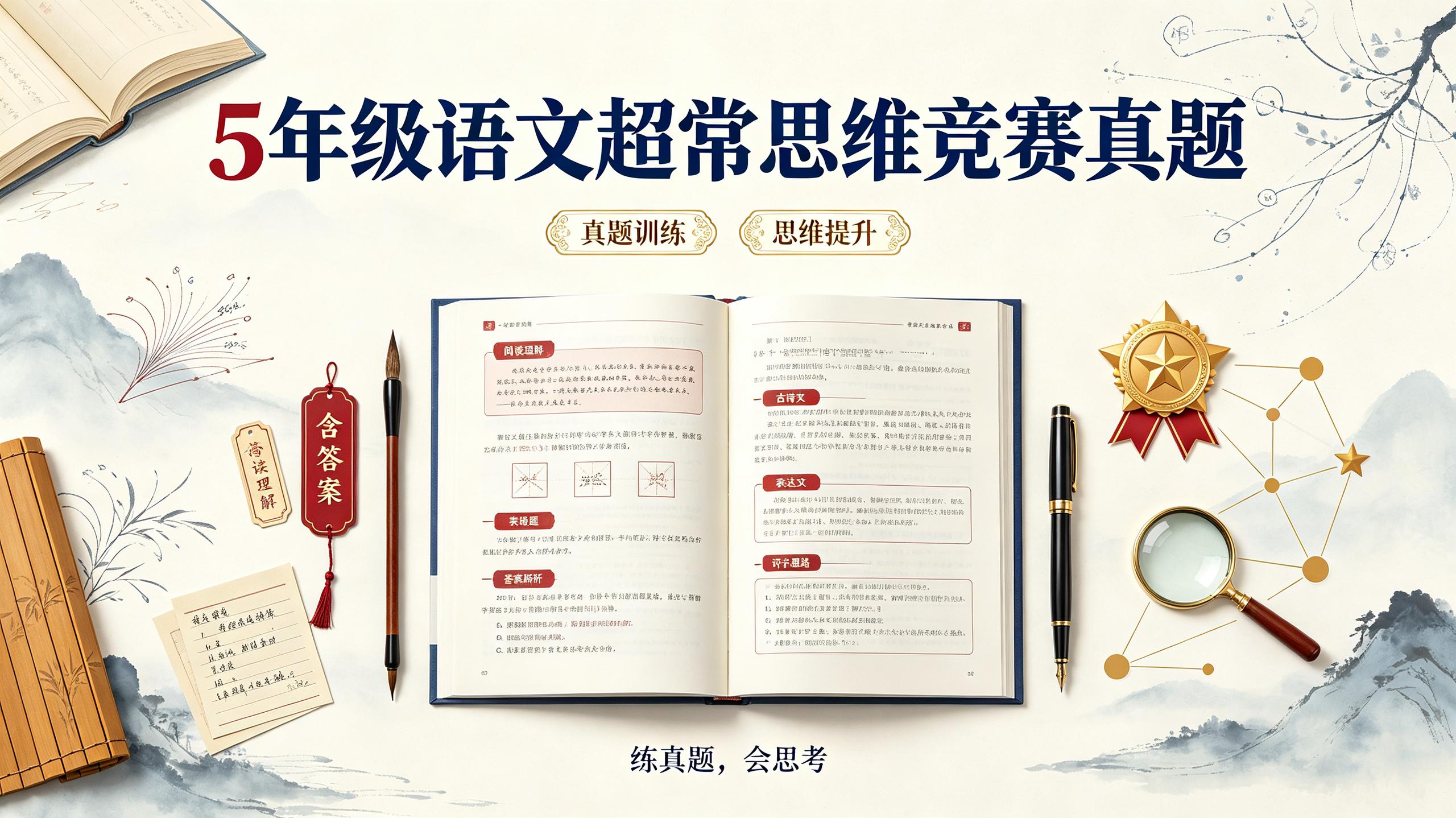 5年级语文超常思维竞赛真题(含答案)