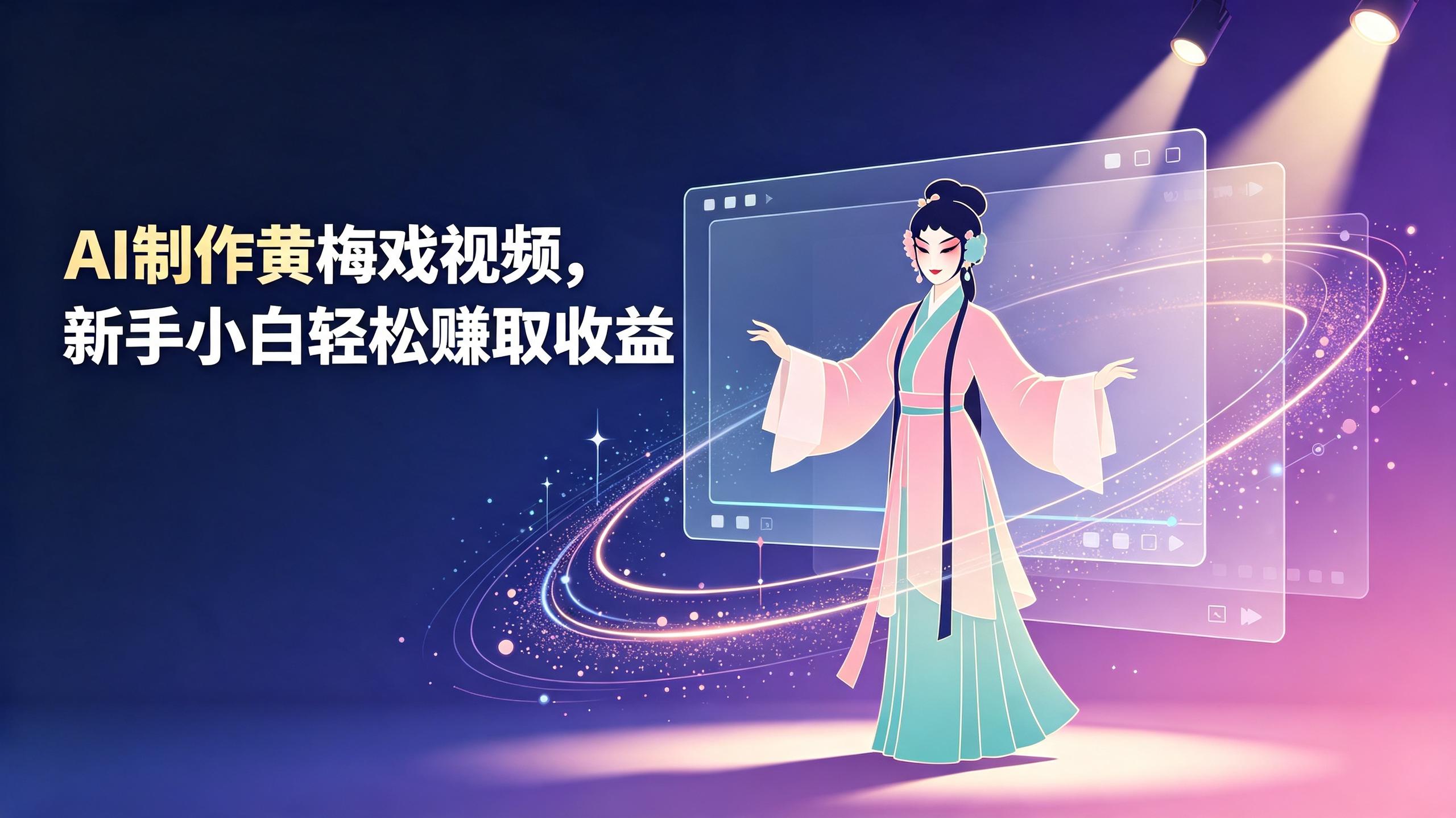 AI制作黄梅戏视频,新手小白轻松赚取收益插图 AI制作黄梅戏视频,新手小白轻松赚取收益