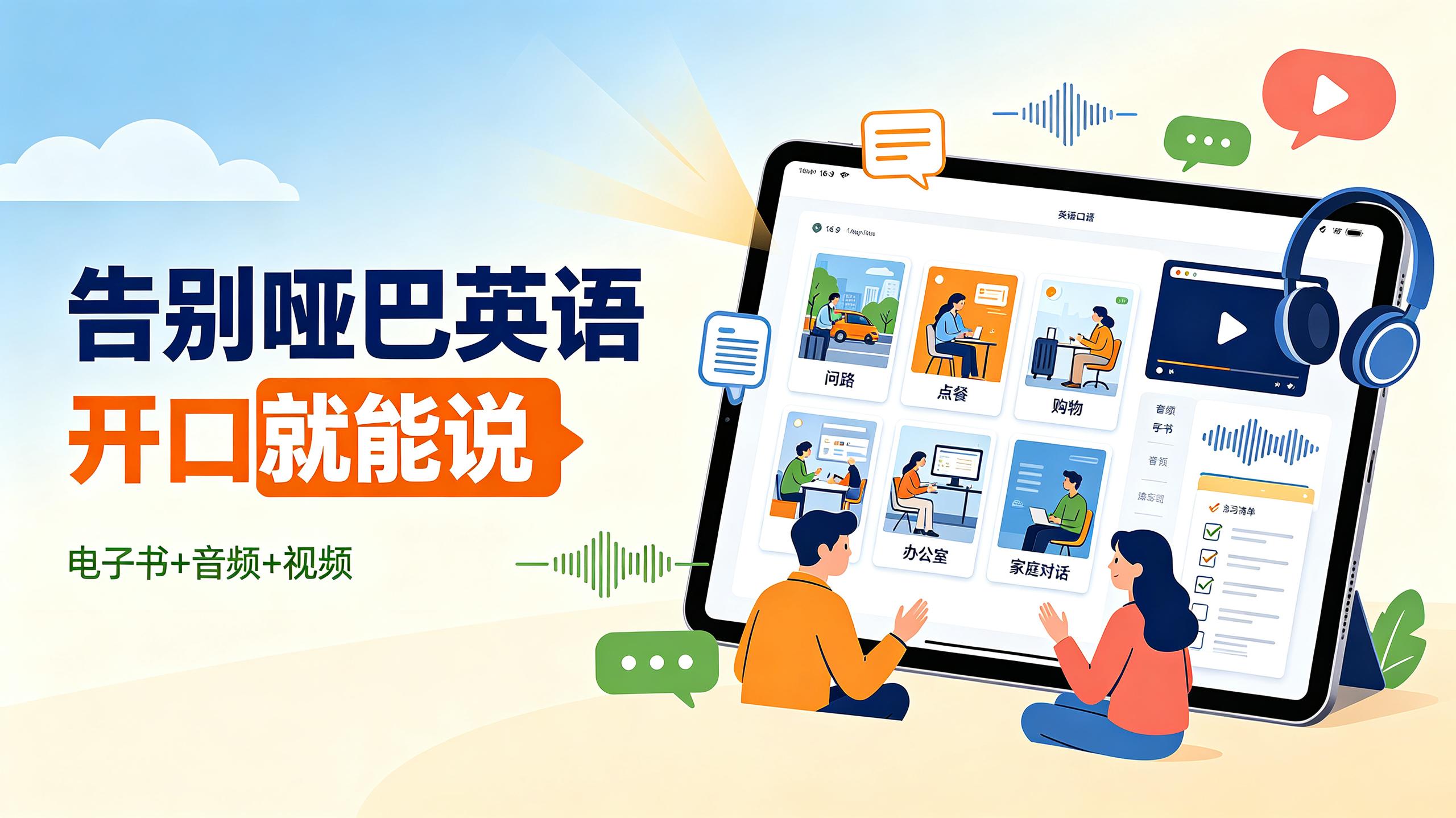 告别“哑巴英语”《English for Everyday Activities》让你开口就能说！电子书+音频+视频